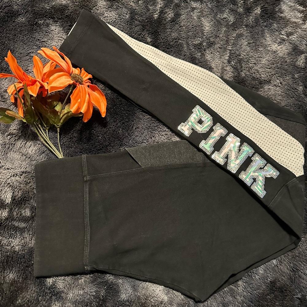 PINK Victoria's Secret RARE/HTF Bling Leggings!!!